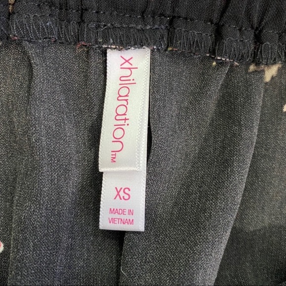 XHILARATION Wide Leg Floral Pants XS - Picture 9 of 16